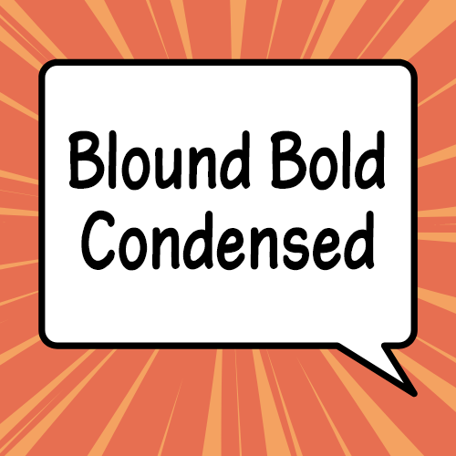 SJ Blound Bold Condensed • Font Việt hóa