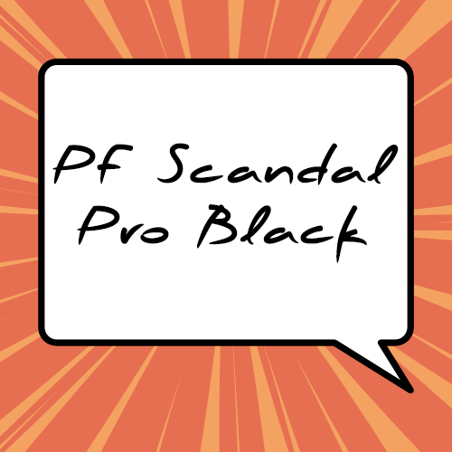 SJ PF Scandal Pro Black • Font Việt hóa