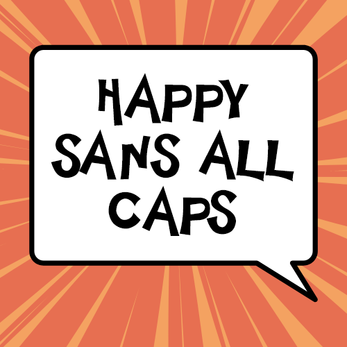 SJ Happy Sans All Caps • Font Việt hóa